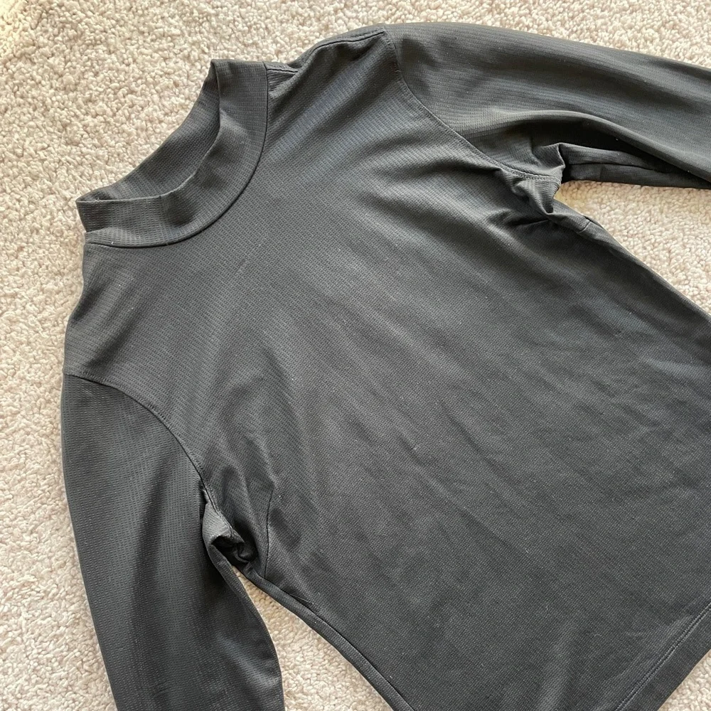 Nike Golf NikeFIT Dry Base Layer Black Mock Neck Long-Sleeve Top Size Small